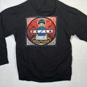 Tesla shock album cover‎ zip hoodie- New- Men XL
